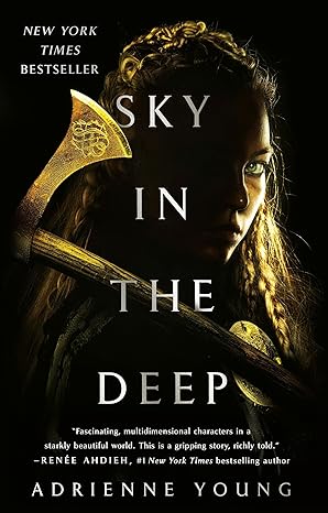 Book cover art for ask in the Deep by Adrienne Young. Top Ten Tuesday Slump Busters. 