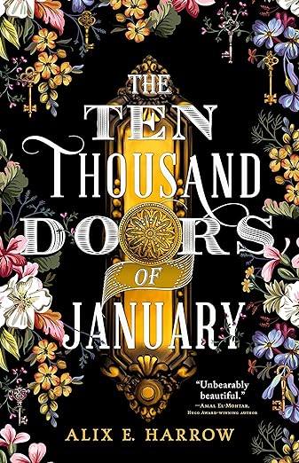 Book cover for The Ten Thousand Doors of January, but Alix E. Harrow.