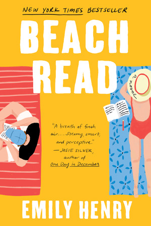 Book cover art for Beach Read by Emily Henry, a Top Ten Tuesday Hurry Up and Wait book.