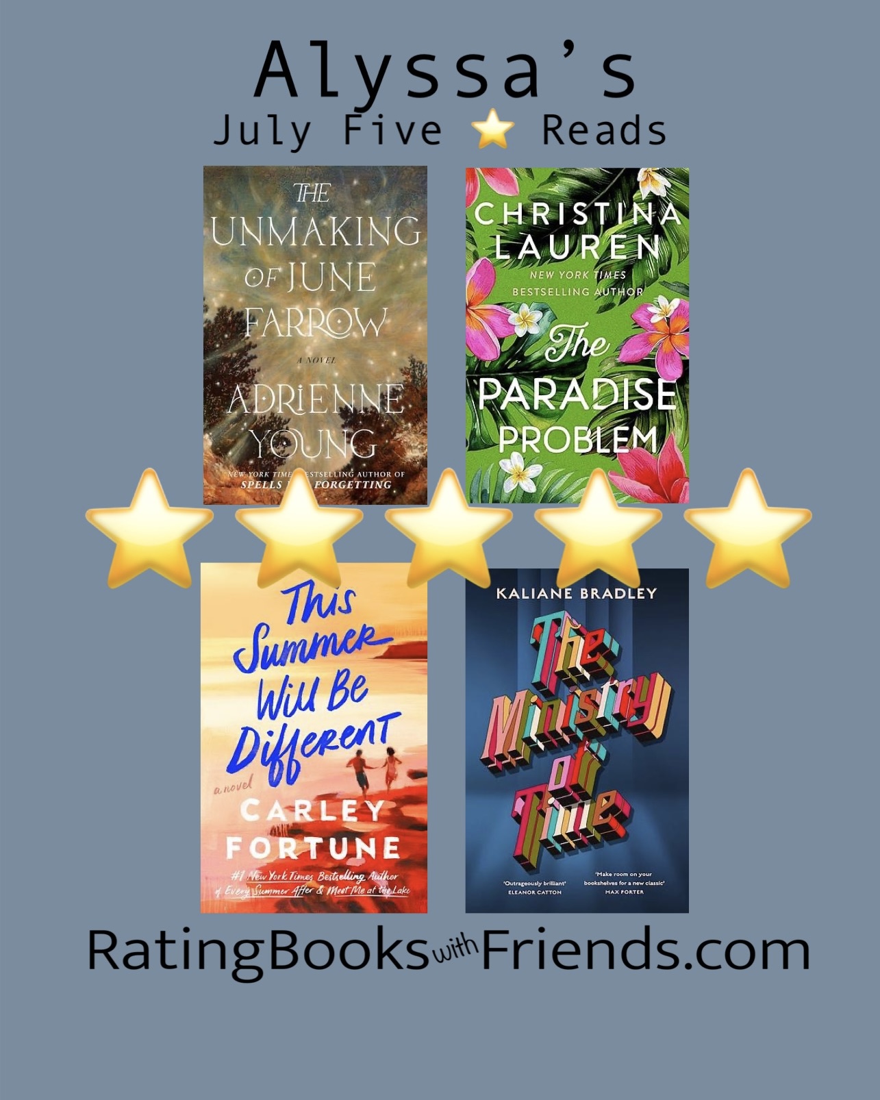 Alyssa’s July 5 Star Reads