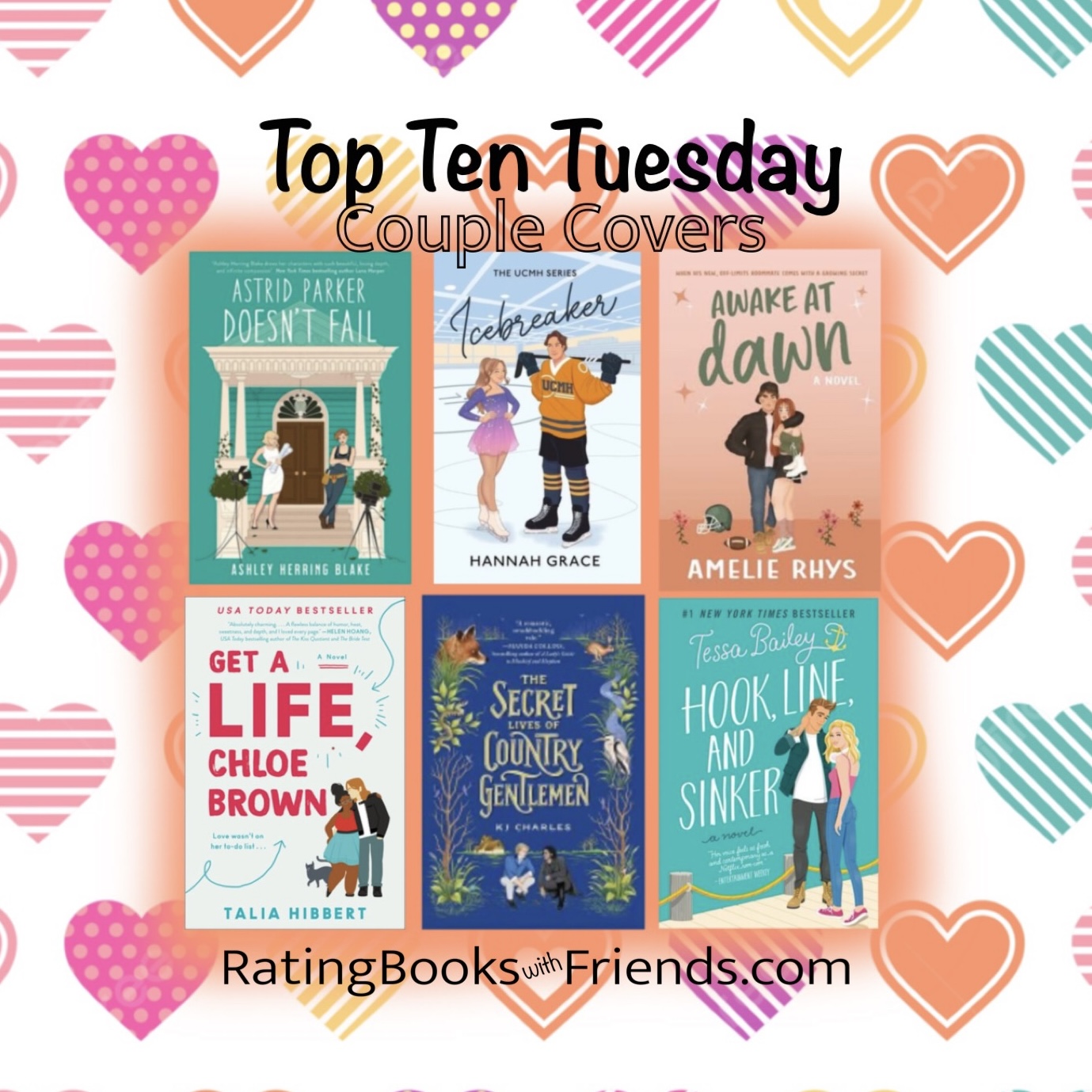 Top Ten Tuesday – Couple Covers